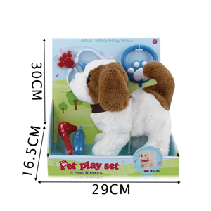 سگ کنترلی سخنگو و موزیکال سفید Pet Play Set Toys_اسباب بازی